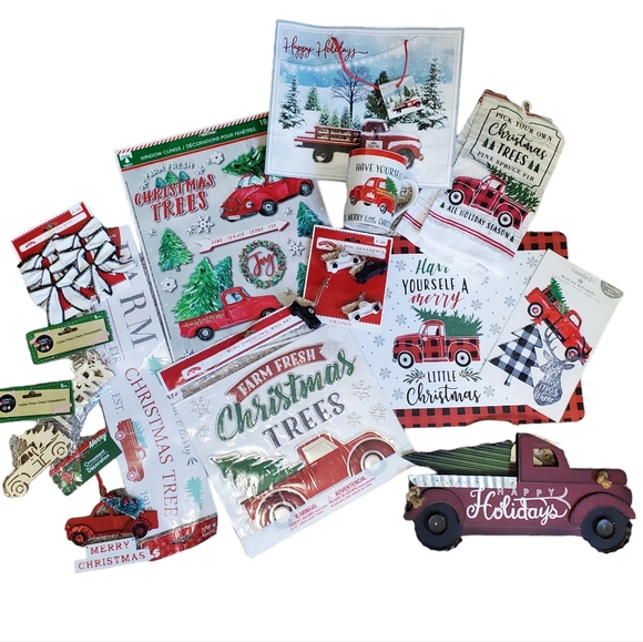 NWT Little Red Truck Christmas Bundle - Picture 1 of 16